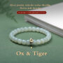 Hetian jade S925 silver twelve zodiac animal bracelet/bracelet