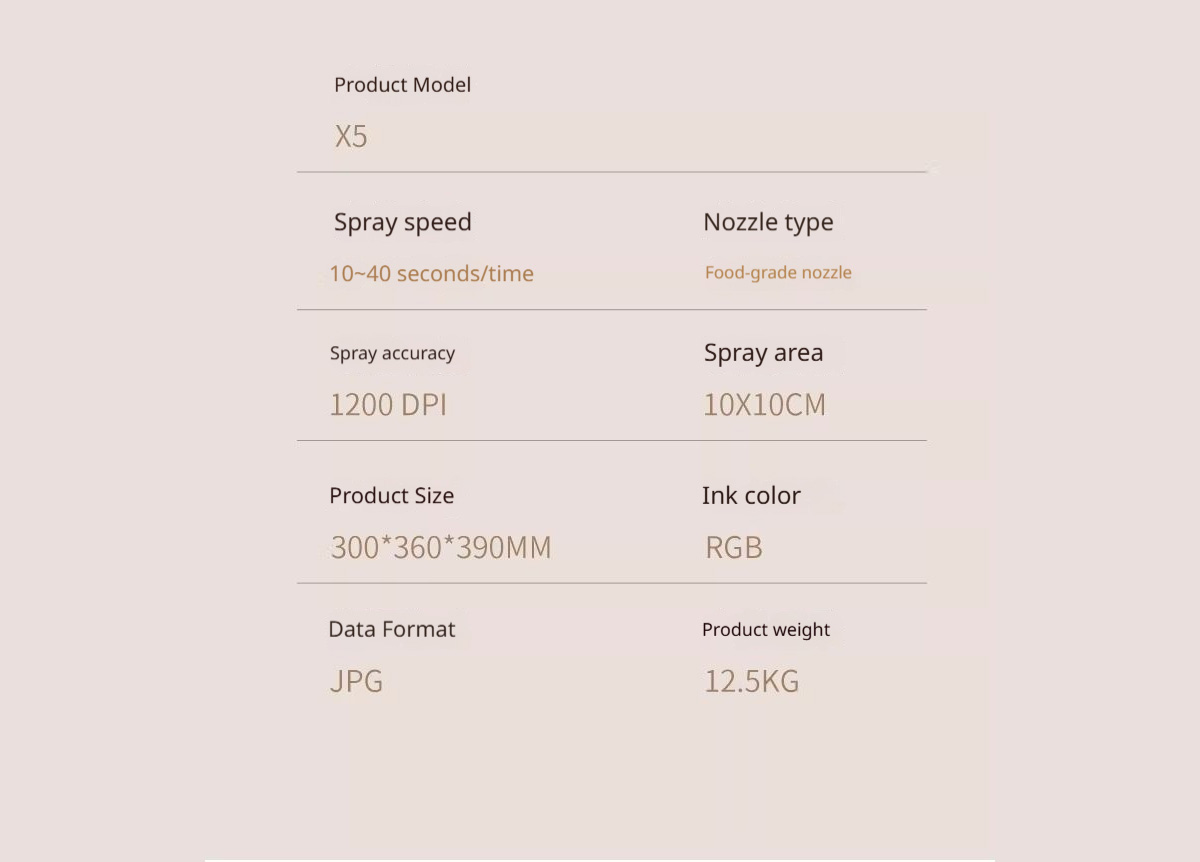 Shanyin X5 Food Printing Machine Food Printing Equipment Flower Pulling Machine