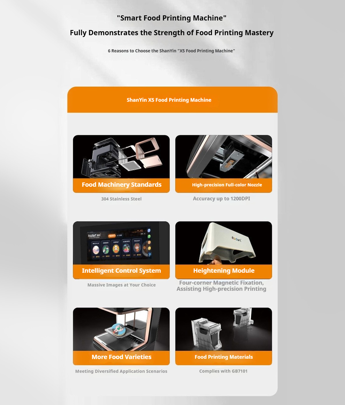 Shanyin X5 Food Printing Machine Food Printing Equipment Flower Pulling Machine