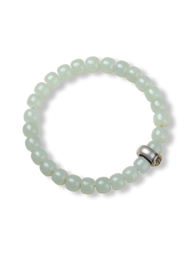 Hetian jade S925 silver twelve zodiac animal bracelet/bracelet