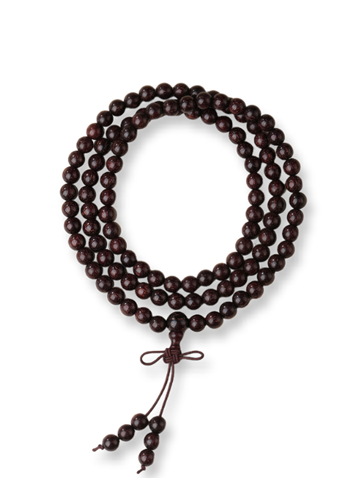 Indian Small Leaf Rosewood Bracelet Buddhist Beads And Prayer Beads Bracelet