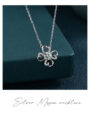 Sterling Silver 50-Point Moissanite Necklace