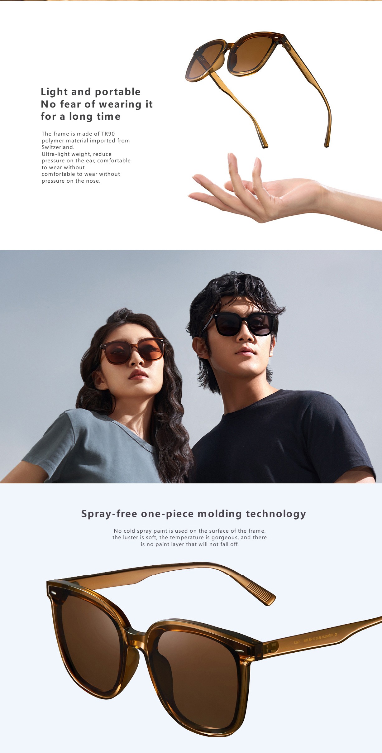 Mija Square FramePolarized Sunglasses