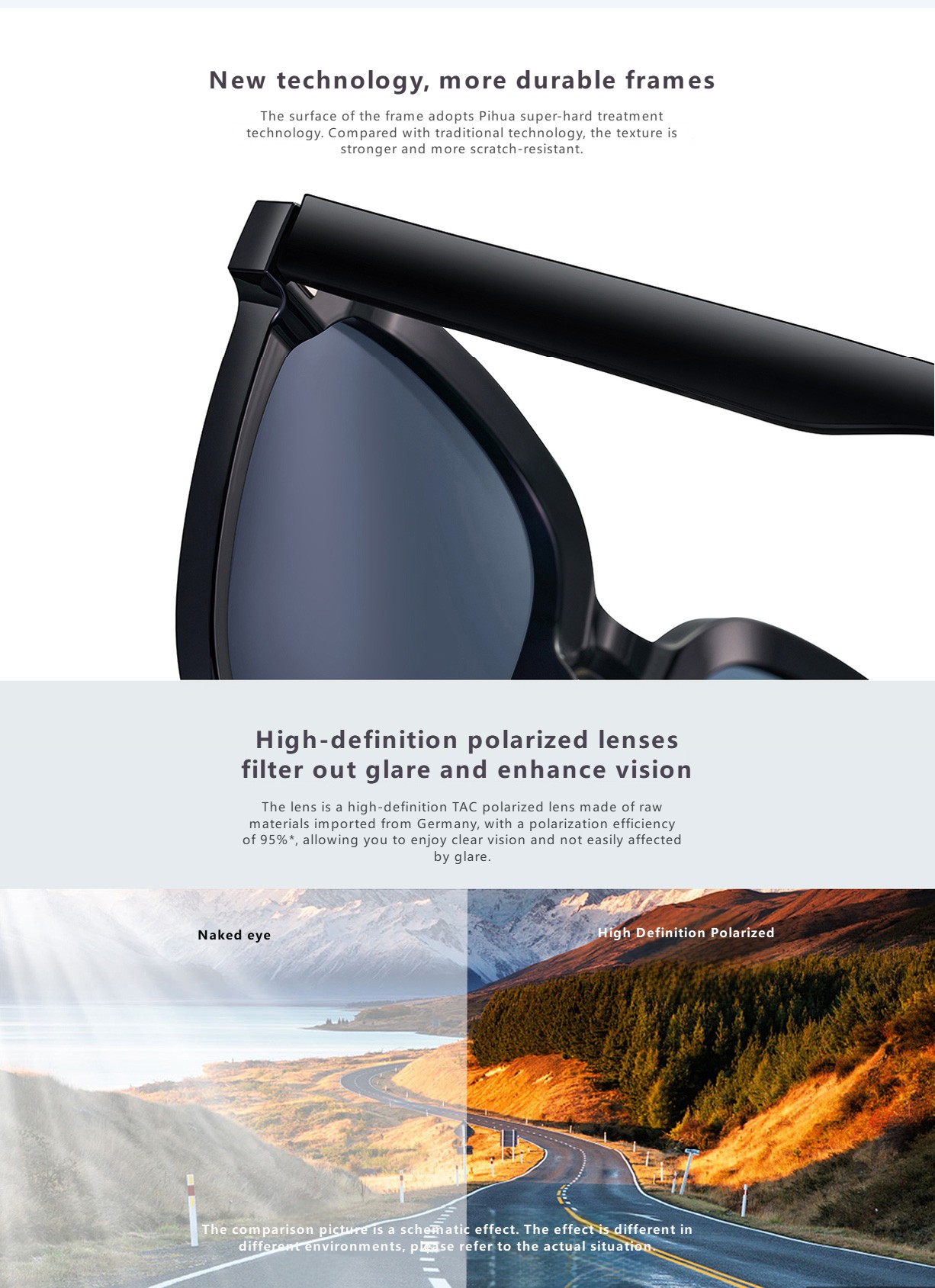 Mija Square FramePolarized Sunglasses