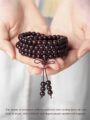 Indian Small Leaf Rosewood Bracelet Buddhist Beads And Prayer Beads Bracelet