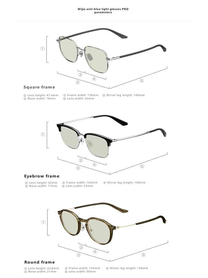 Mijia Anti-Blue Light Glasses PRO