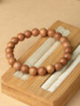 Meditation Prayer Beads Peach Wood Bracelet