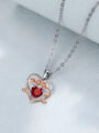 Heart-Shaped Rose Necklace
