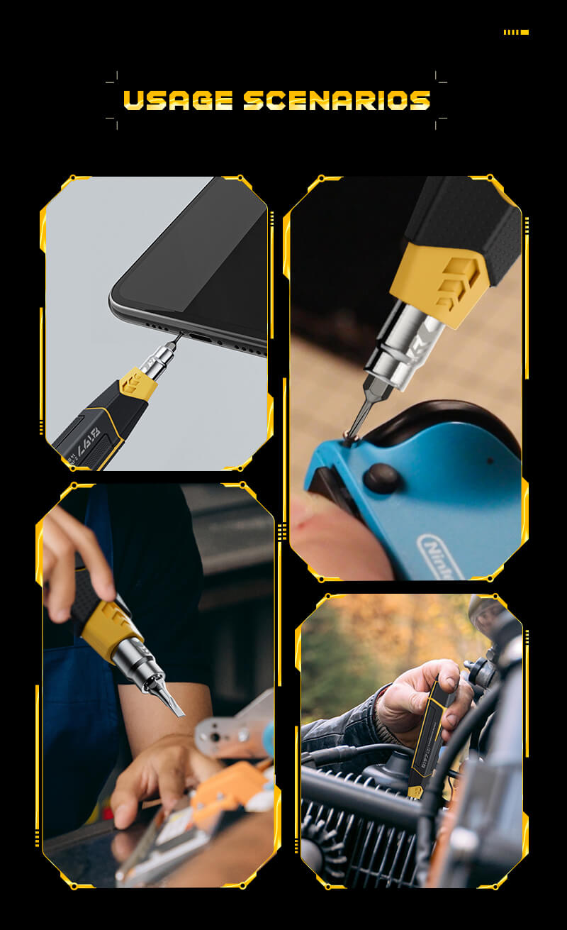 Hanboost 16 In 1 Manual Magnetic Precision Screwdriver Set with 14 Buits