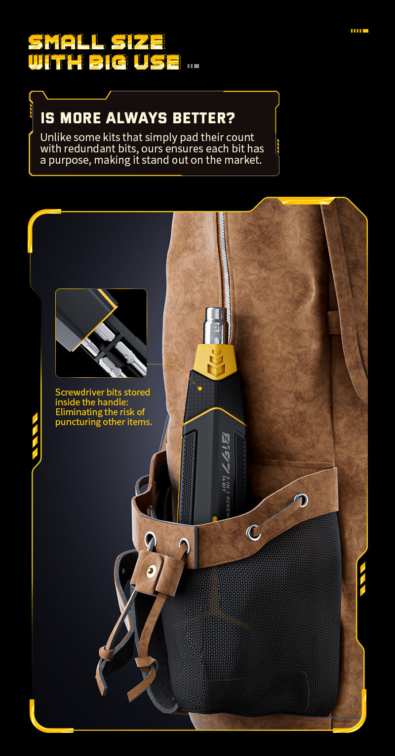 Hanboost 16 In 1 Manual Magnetic Precision Screwdriver Set with 14 Buits