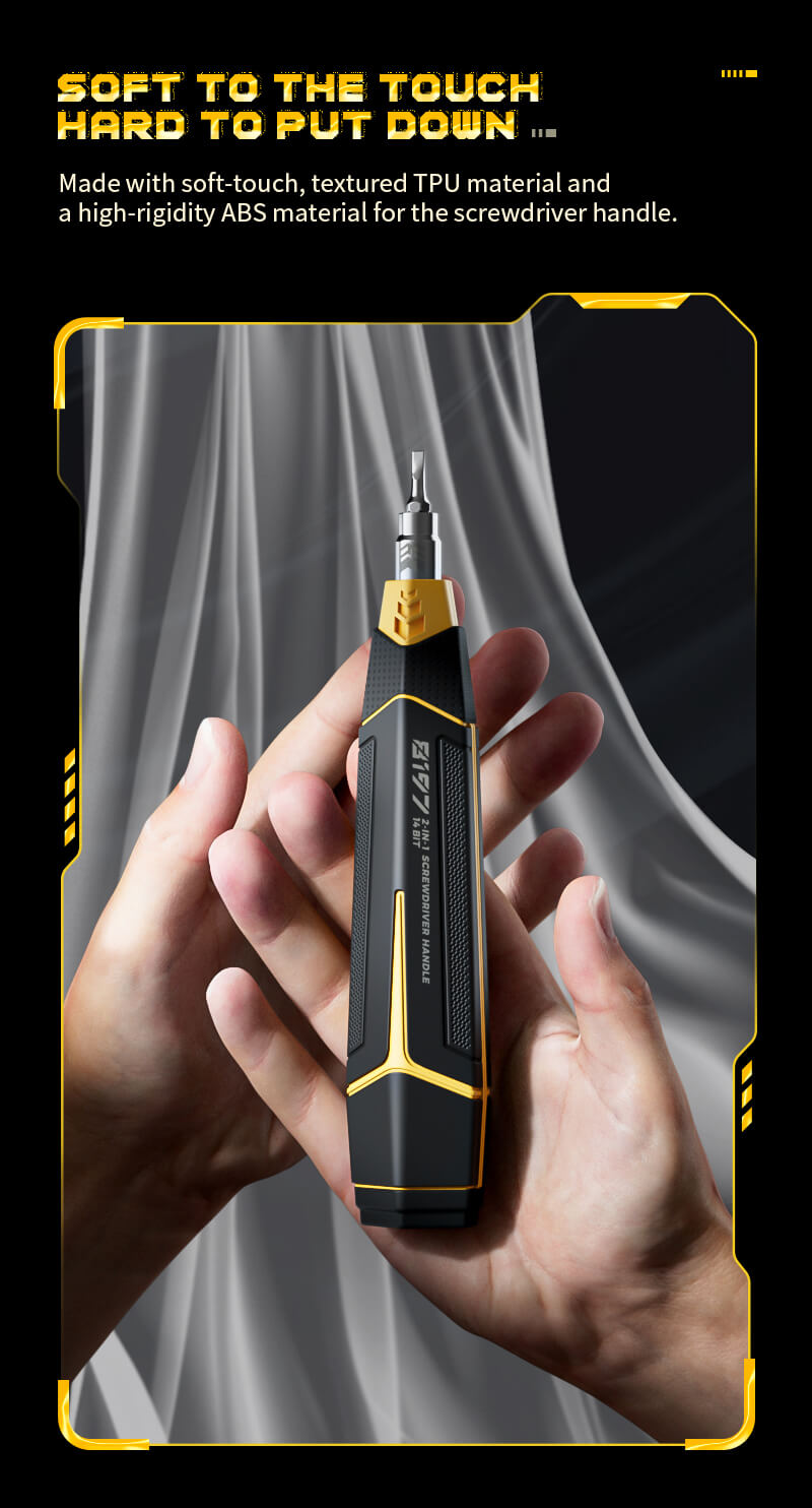 Hanboost 16 In 1 Manual Magnetic Precision Screwdriver Set with 14 Buits