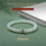 Hetian jade S925 silver twelve zodiac animal bracelet/bracelet