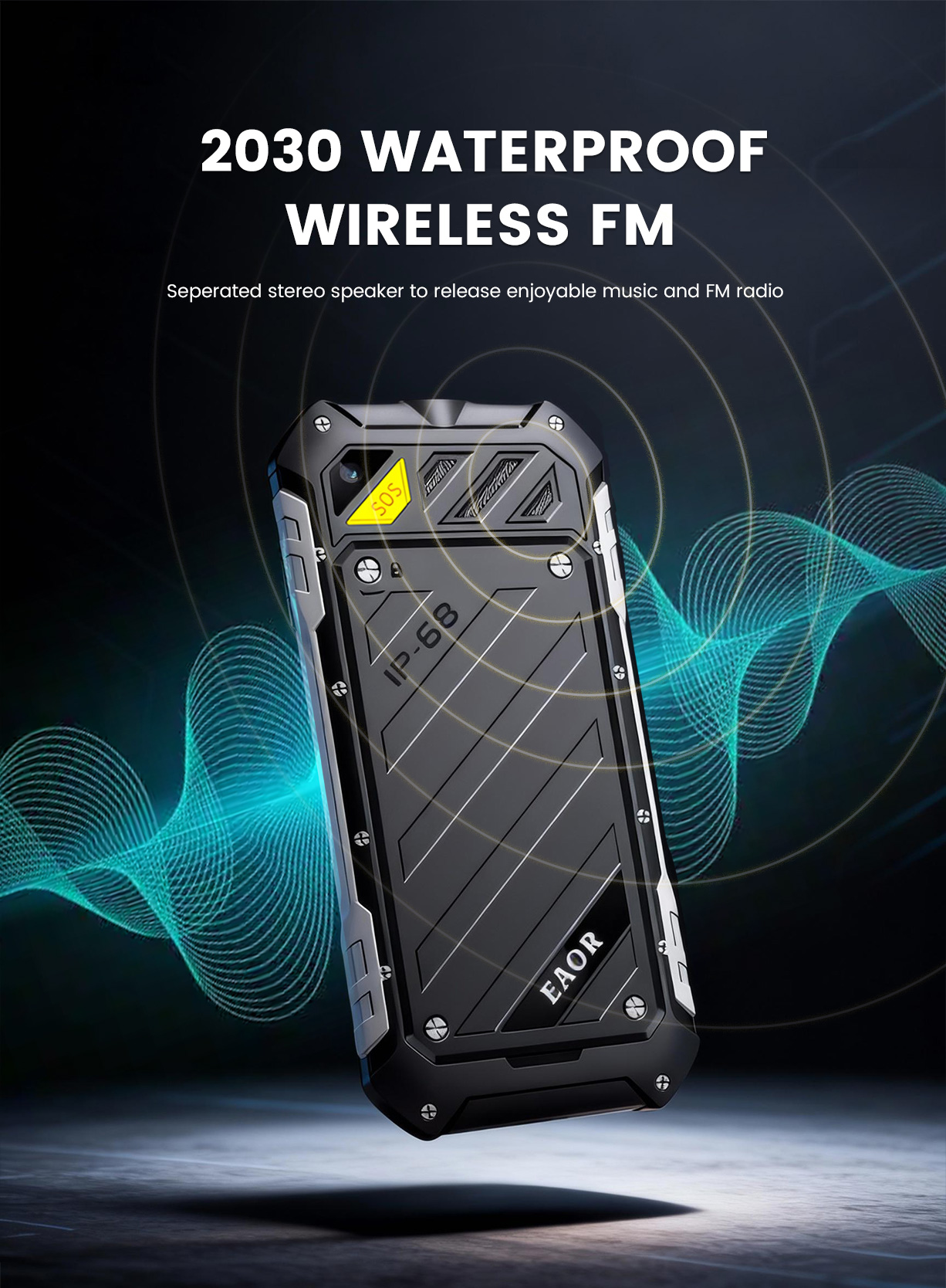 HP220 48MB+128MB 4000mAh 2.4 Inch Rugged Phone Feature Phone