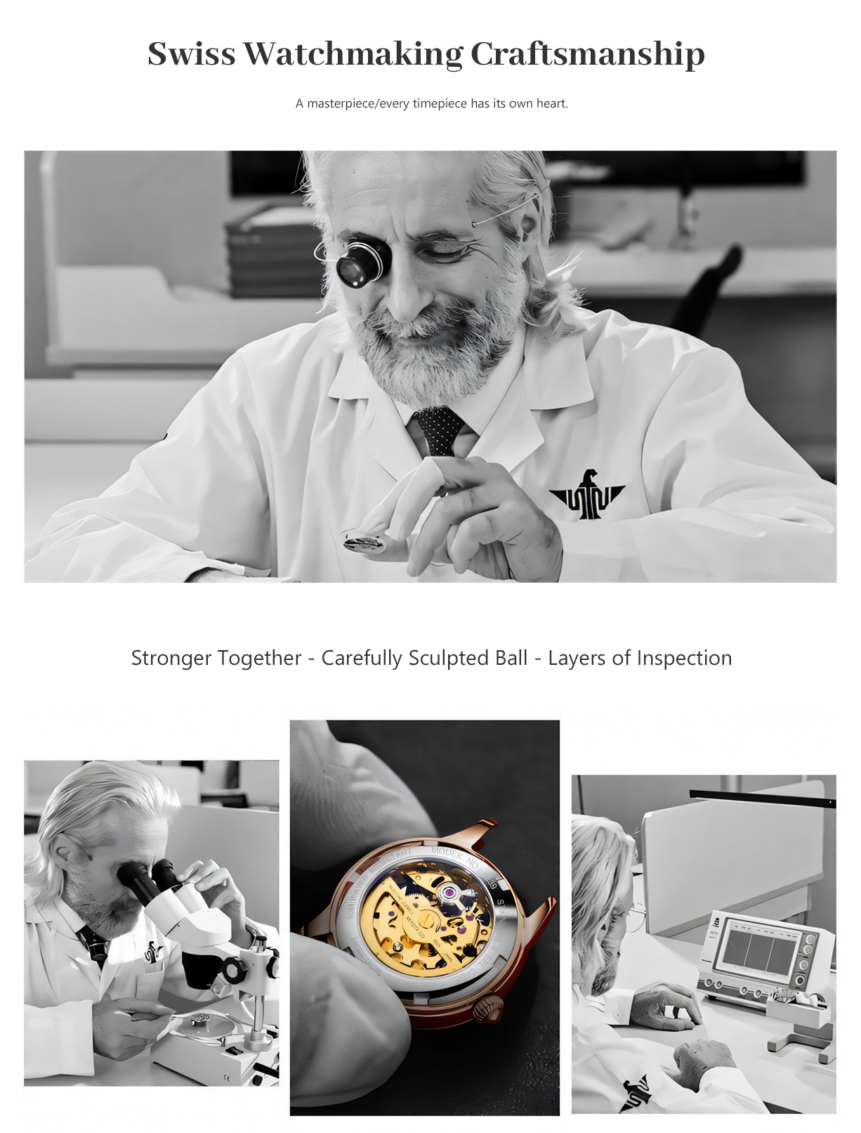 Skeletonized Waterproof Diamond-Set Mechanical Watch