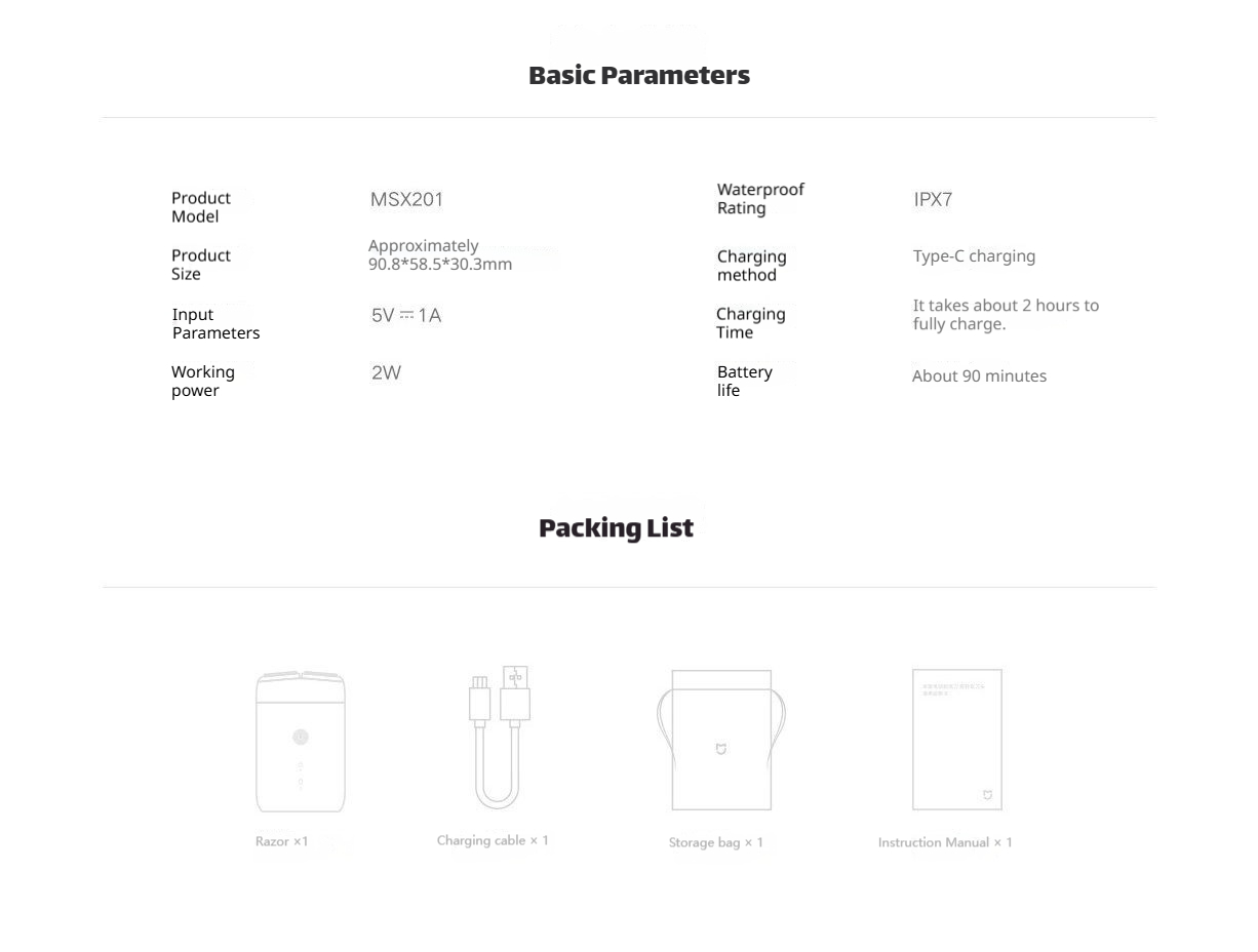 Mijia Electric Shaver S100