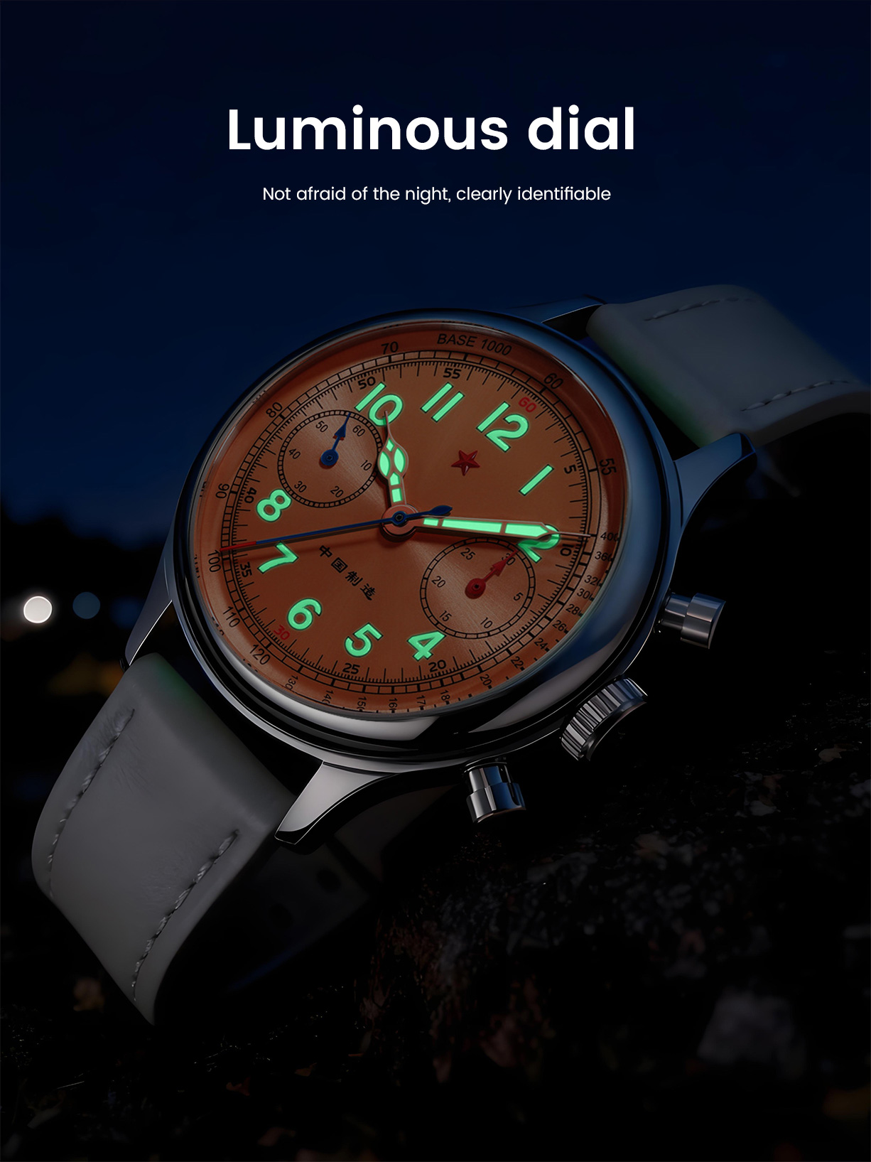 38 mm Seagull 1963 Original ST1901 Movement Chronograph Mechanical Wristwatchs