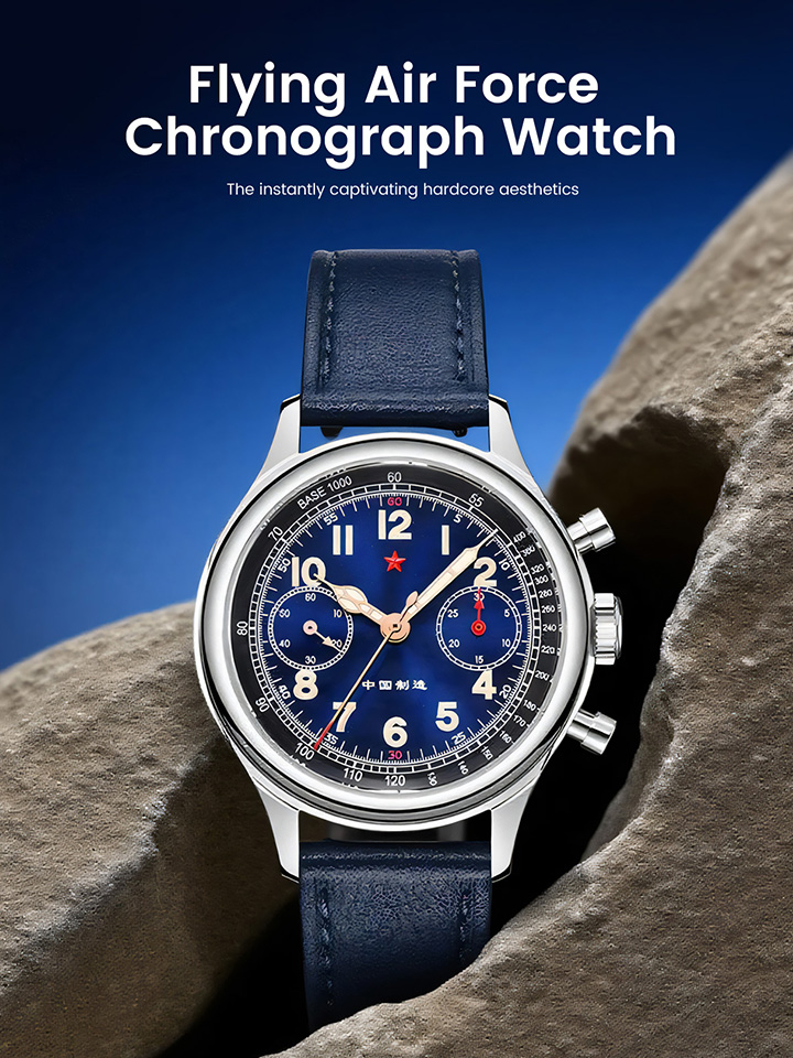 38 mm Seagull 1963 Original ST1901 Movement Chronograph Mechanical Wristwatchs