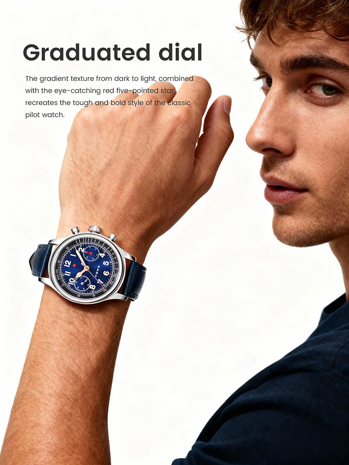 38 mm Seagull 1963 Original ST1901 Movement Chronograph Mechanical Wristwatchs