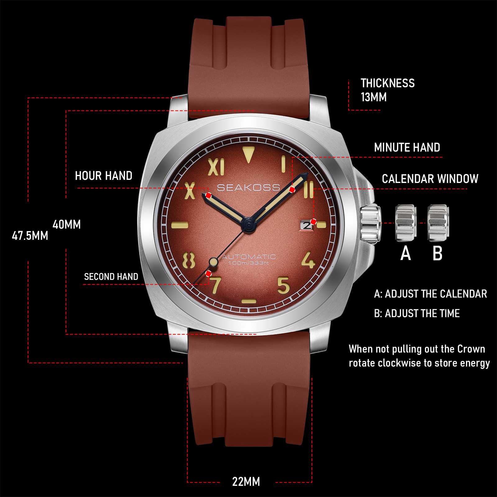 S8842 Mechanical Wristwatch