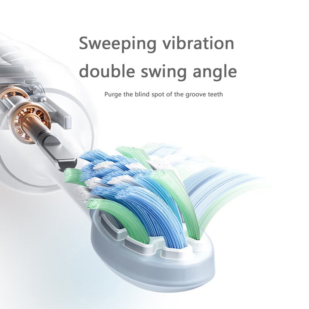 1----1000 Mijia Sonic Sweep Vibration Electric Toothbrush Missed Brushing Reminders Eliminating Blind Spots
