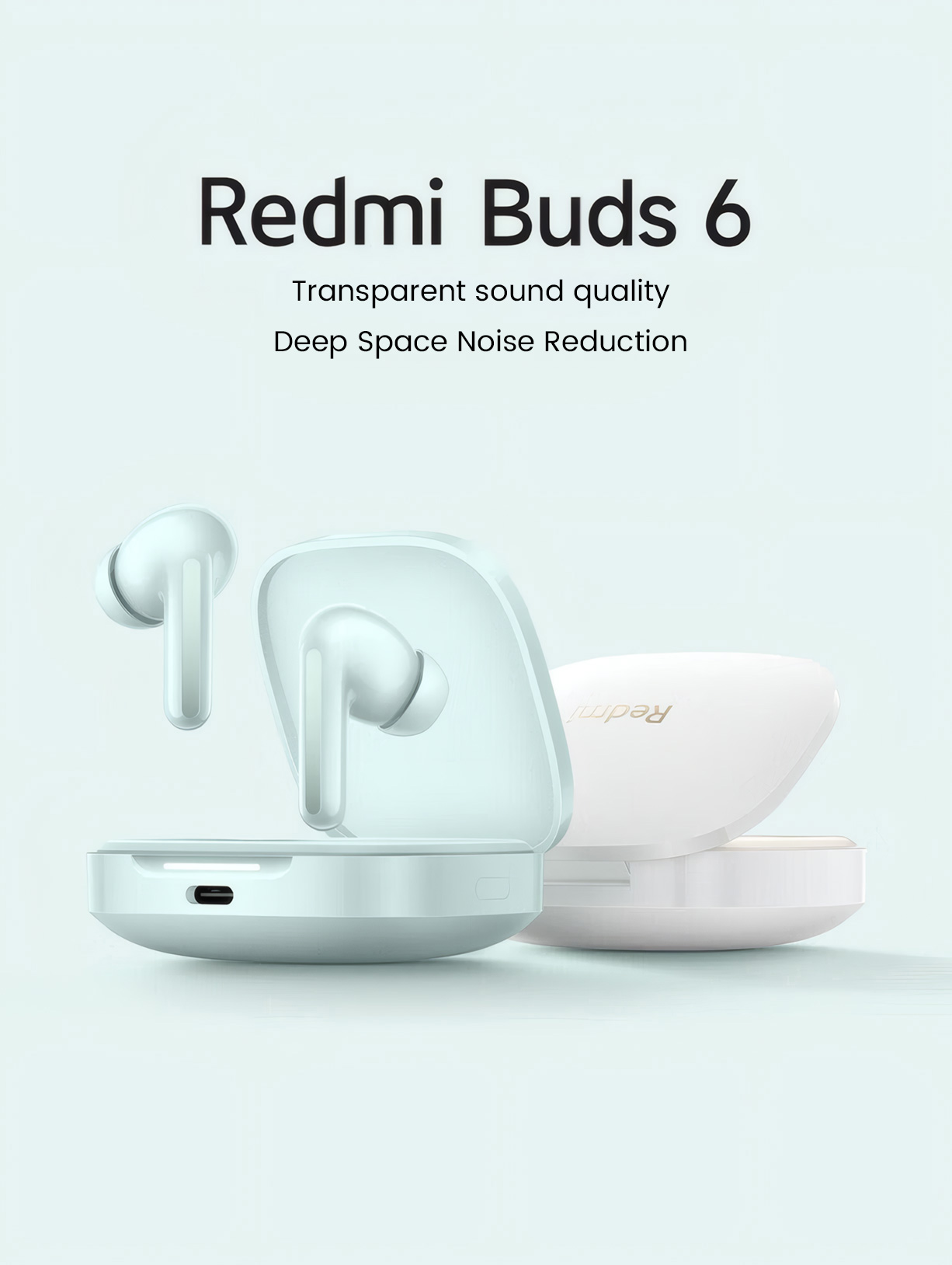 Redmi Buds 6 Transparent Sound Quality Deep Space Noise Reduction