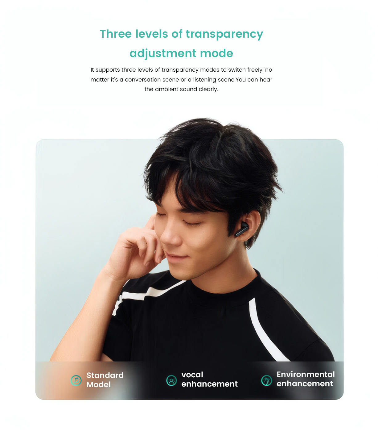 Redmi Buds 6 Transparent Sound Quality Deep Space Noise Reduction