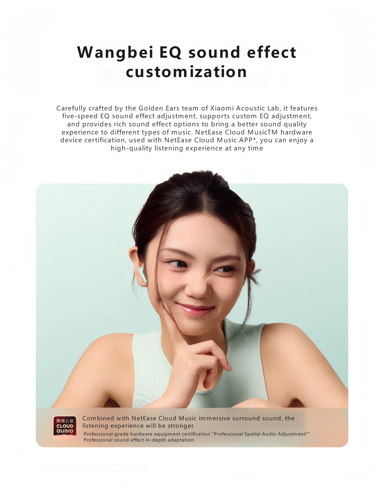 RedMi Buds 7S Flagship dual-unit architecture, half in-ear active voice reduction - 32H super long lay-up