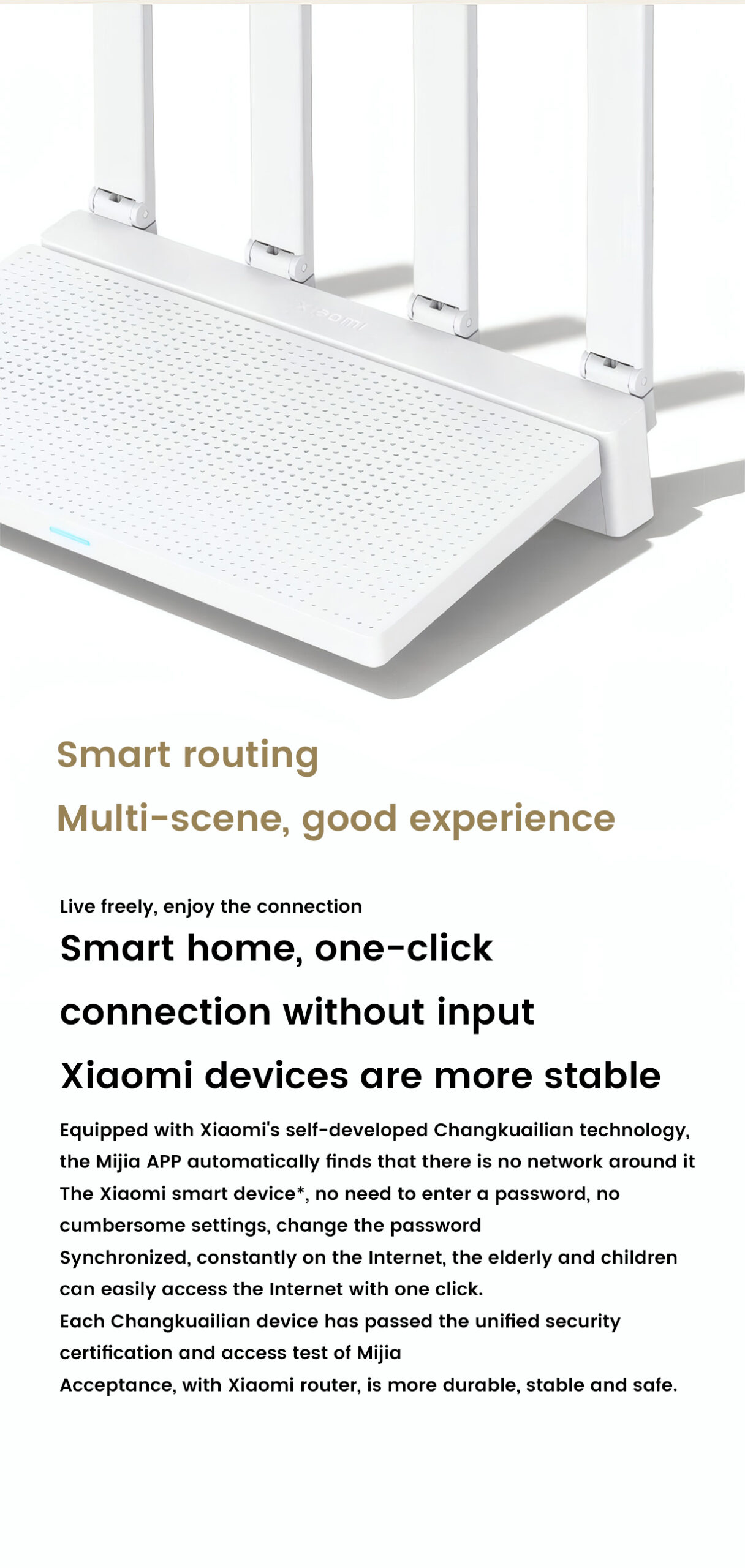 Xiaomi Router Ax3000T Full WiFi 6 Coverage In Multiple Rooms