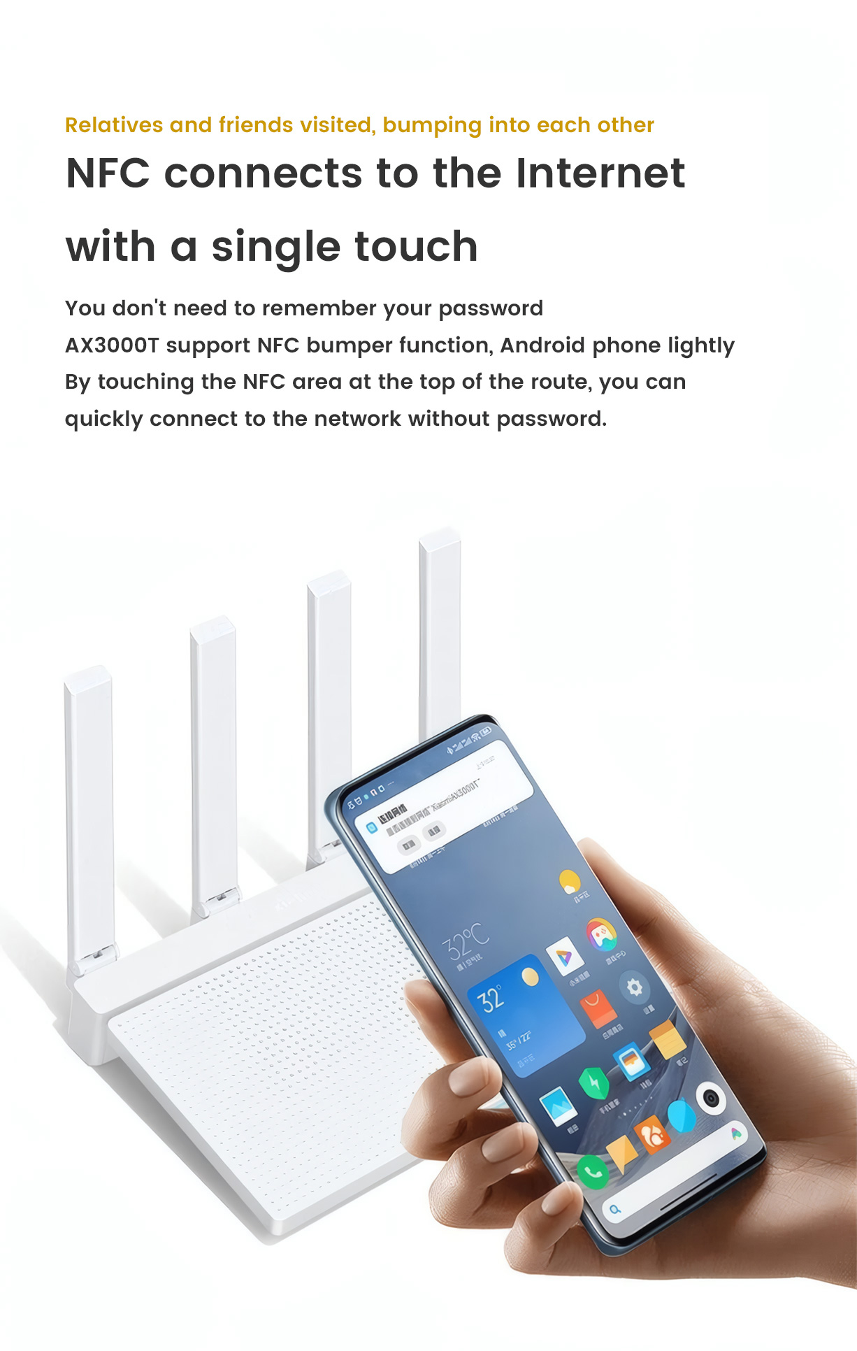 Xiaomi Router Ax3000T Full WiFi 6 Coverage In Multiple Rooms