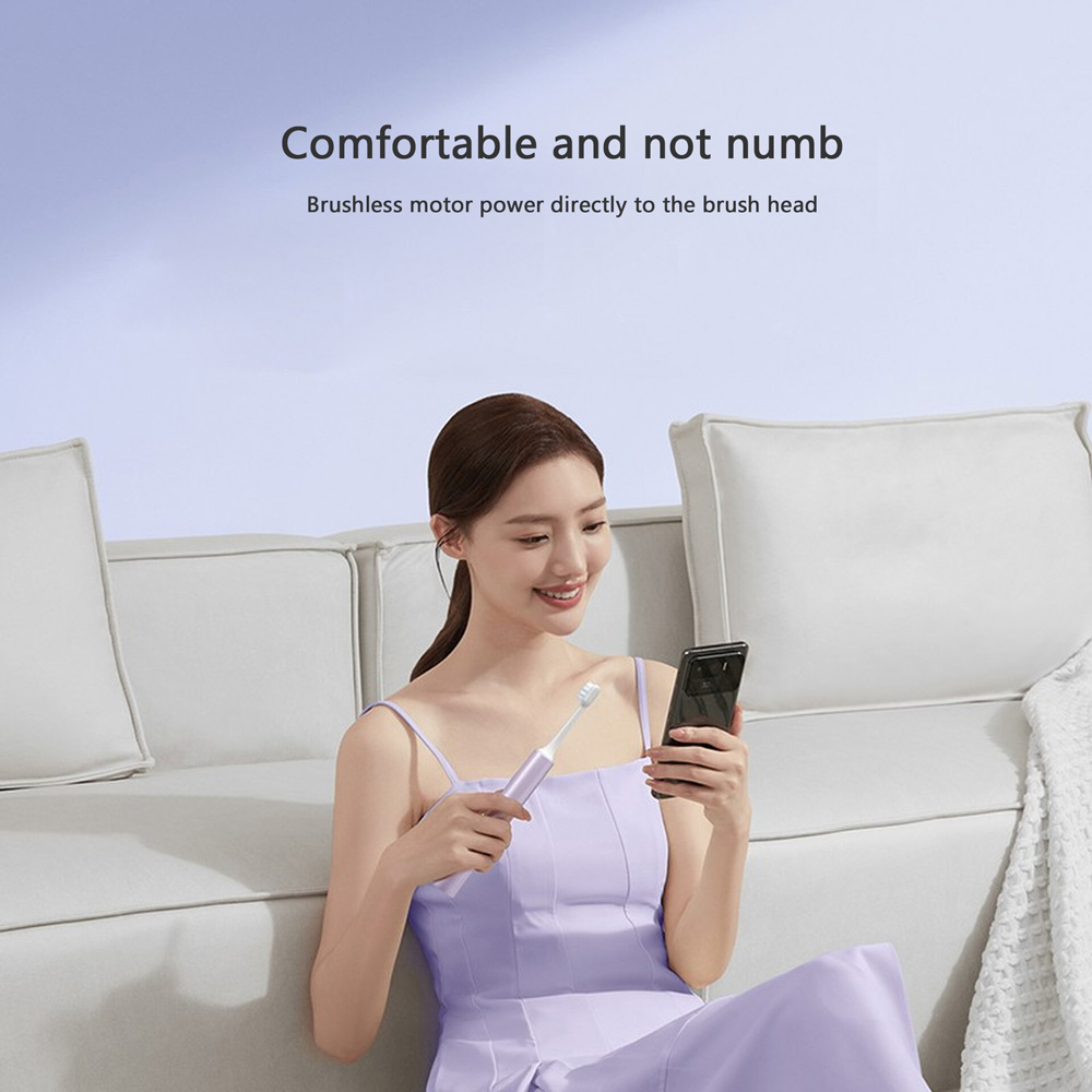 a2-1-1000 Mijia Sonic Electric Toothbrush T302 4-Brush Head Set 4 Weeks Double Plaque Removal 4 Clean Tooth Modes