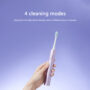 Mijia Sonic Electric Toothbrush T302 4-Brush Head Set 4 Weeks Double Plaque Removal 4 Clean Tooth Modes