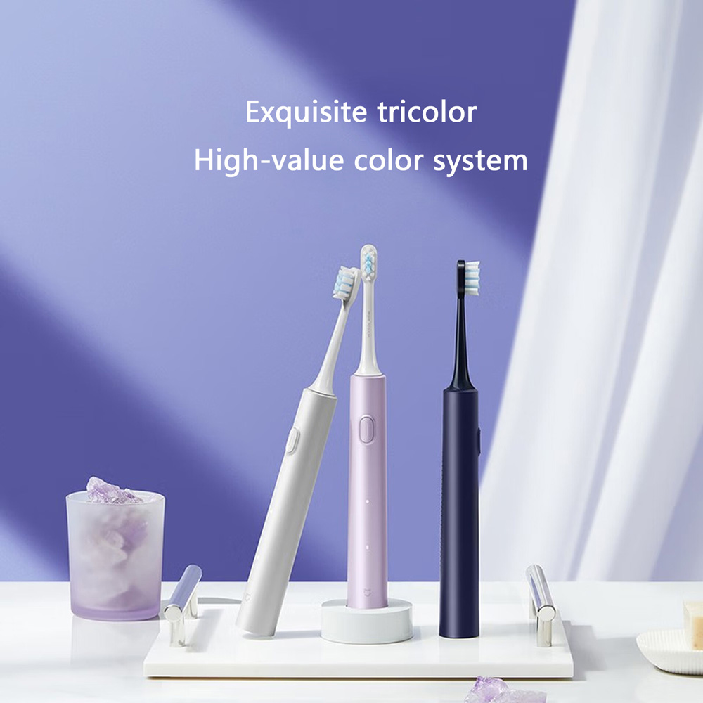 a4-1-1000 Mijia Sonic Electric Toothbrush T302 4-Brush Head Set 4 Weeks Double Plaque Removal 4 Clean Tooth Modes
