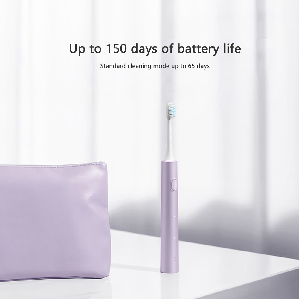 a5-1-1000 Mijia Sonic Electric Toothbrush T302 4-Brush Head Set 4 Weeks Double Plaque Removal 4 Clean Tooth Modes