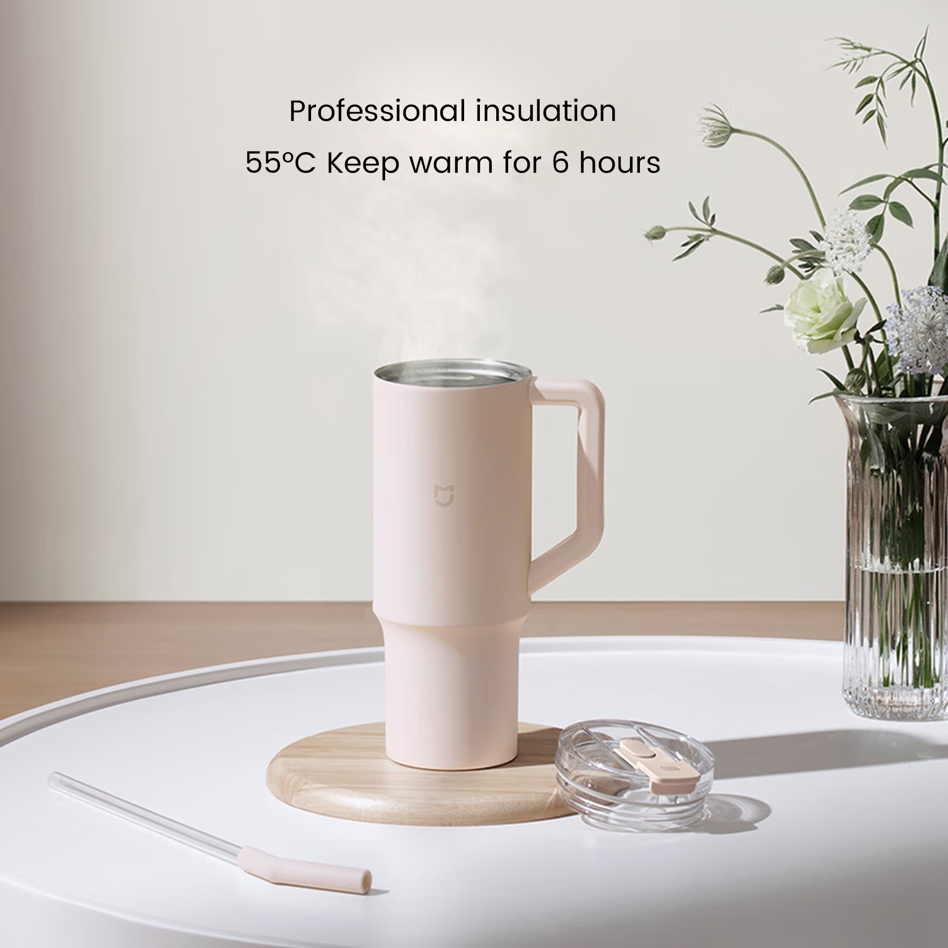 Straw Cups 1L Enjoy A Large Capacity, Drink As Much As You Like In A Cup Of Three Drinks