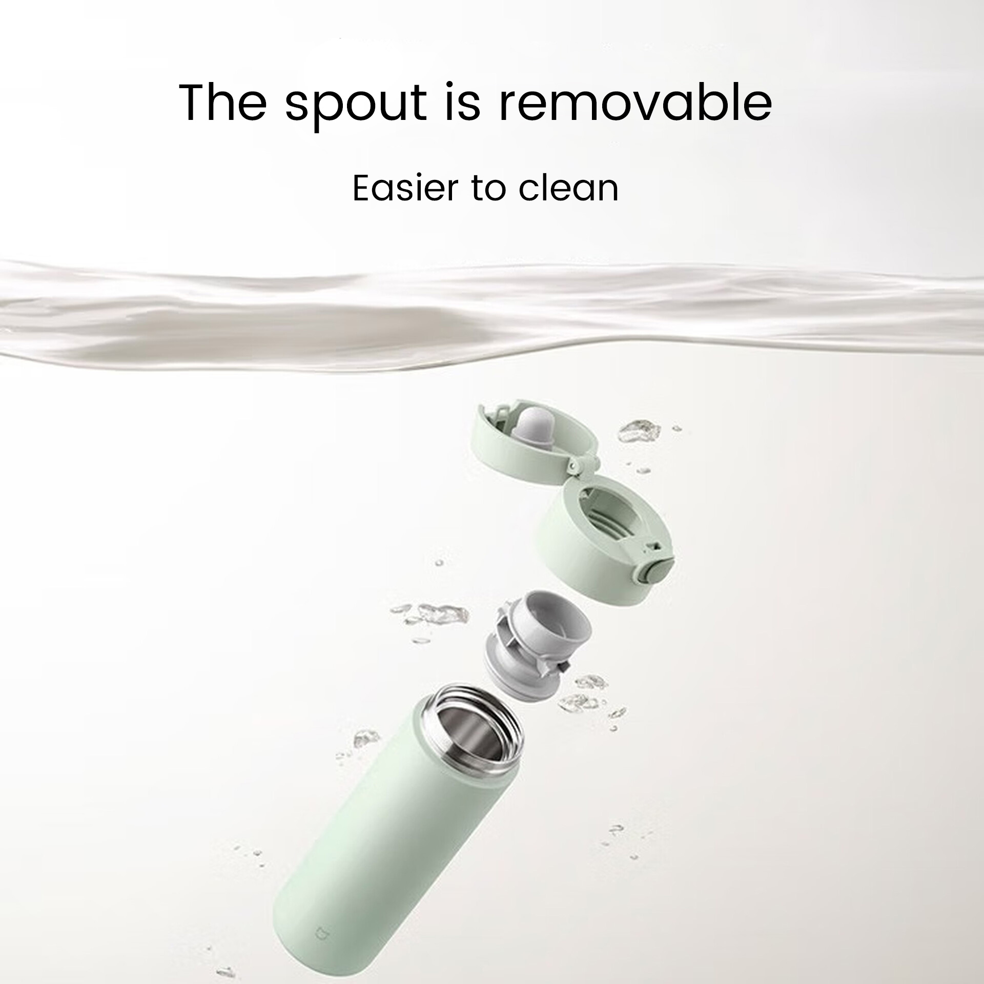 b2 Mijia Pop-Lid Insulated Mug One Button To Open The Lid, Easy To Travel With