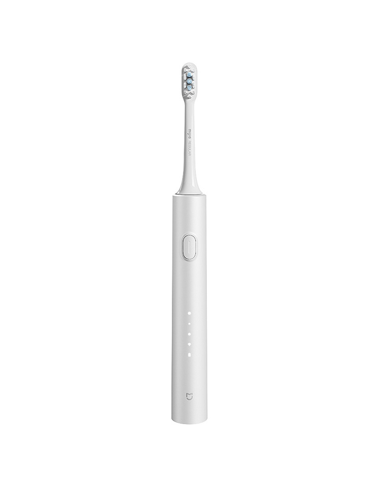 dlz3 Mijia Sonic Electric Toothbrush T302 4-Brush Head Set 4 Weeks Double Plaque Removal 4 Clean Tooth Modes