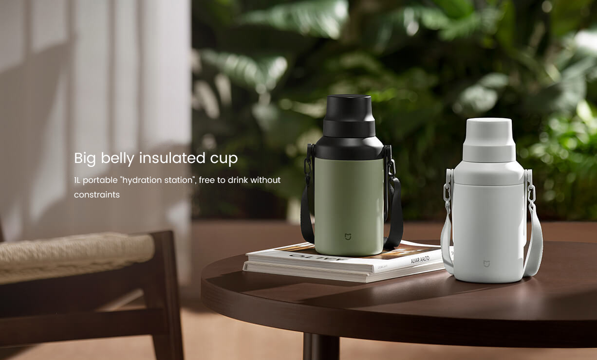 Big Belly Insulated Cup IL Portable "Hydration Station",Free To Drink Without  Constraints