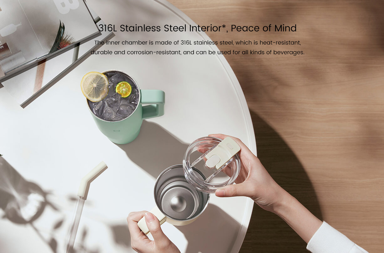 Straw Cups 1L Enjoy A Large Capacity, Drink As Much As You Like In A Cup Of Three Drinks