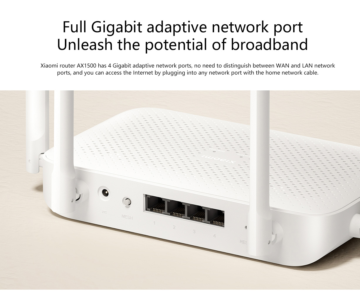 Xiaomi Router AX1500 Enjoy WiFi 6, Lightning-Fast Speeds