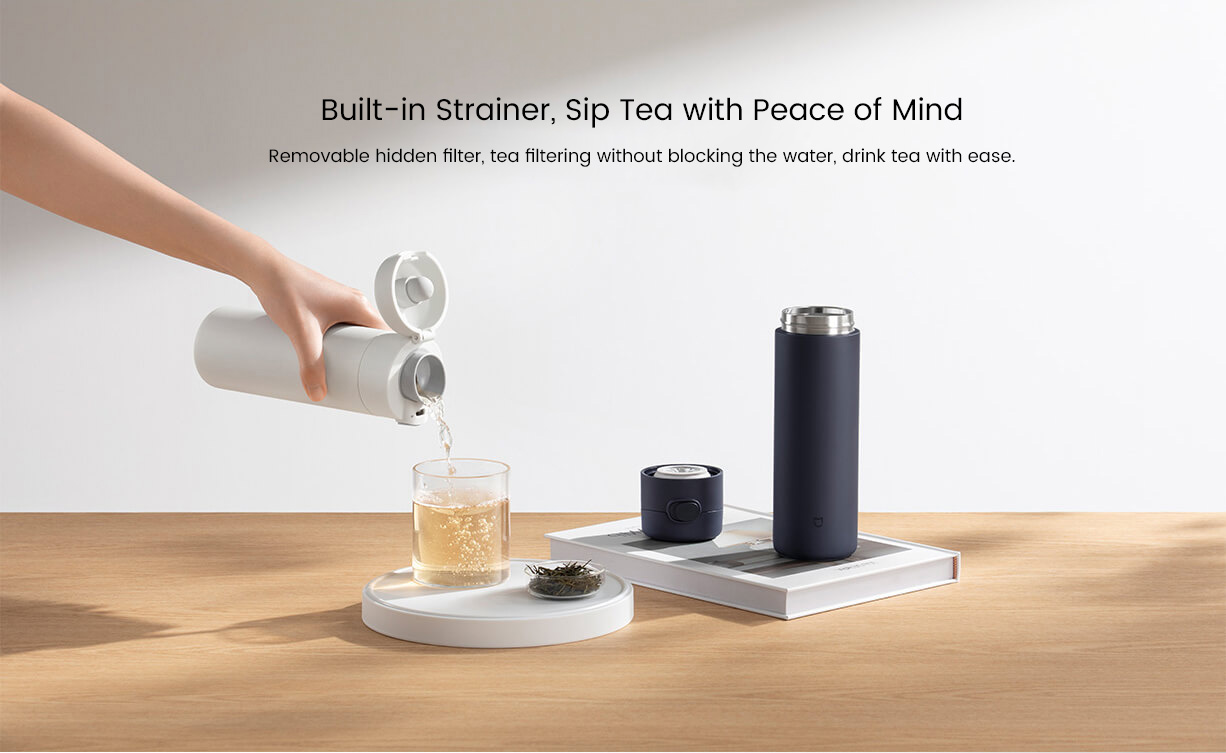 Mijia Pop-Lid Insulated Mug One Button To Open The Lid, Easy To Travel With