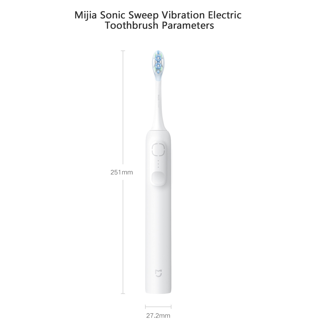 Mijia Sonic Sweep Vibration Electric Toothbrush   Missed Brushing Reminders  Eliminating Blind Spots