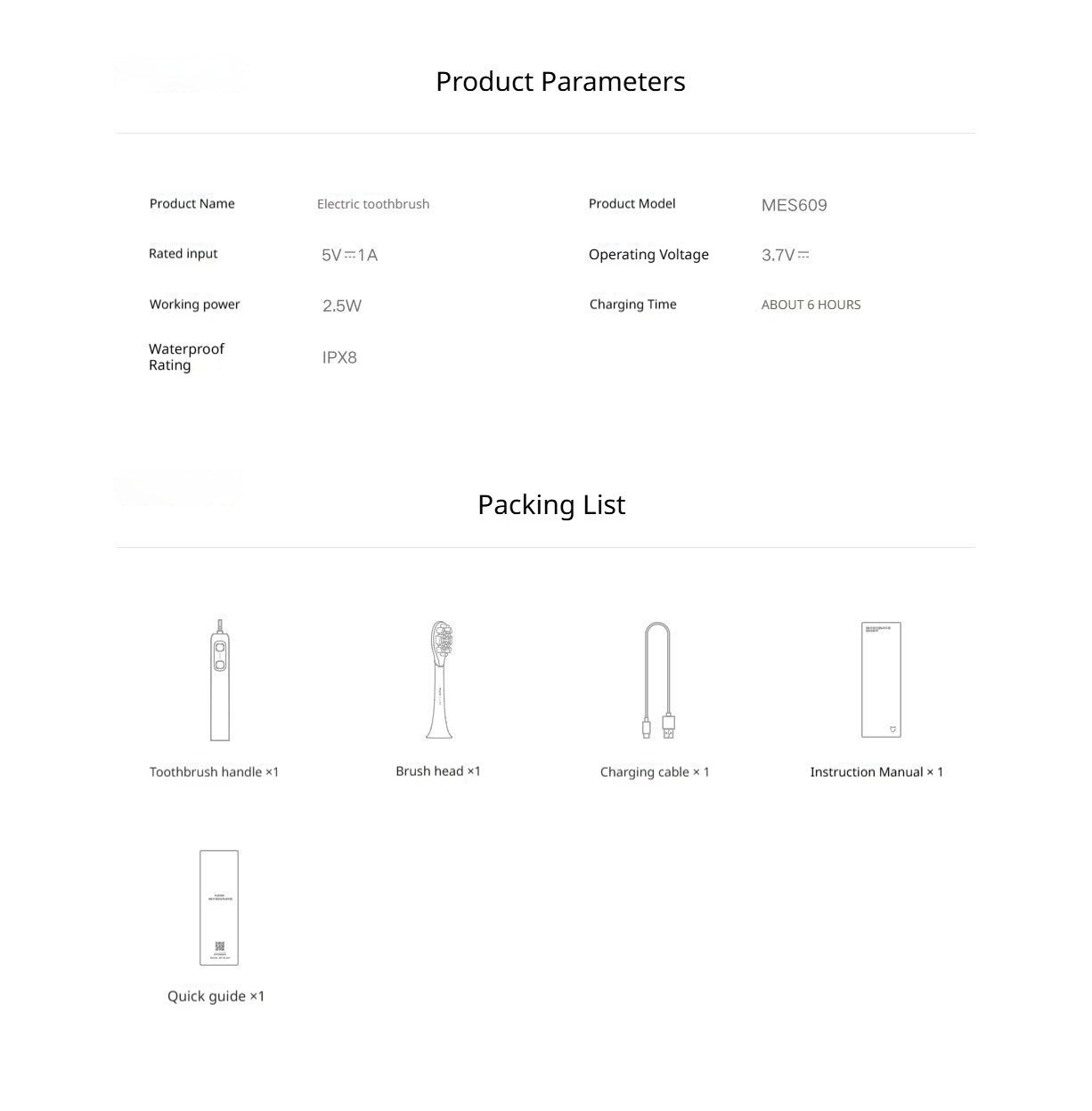 Mijia Sonic Sweep Vibration Electric Toothbrush Missed Brushing Reminders Eliminating Blind Spots