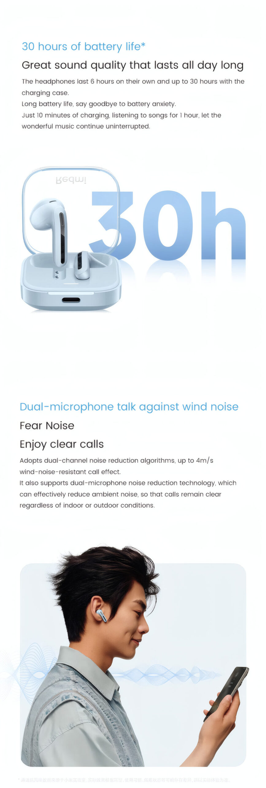 Redmi Buds 6 Vitality Edition Lightweight And Long Battery Life Great Sound Quality