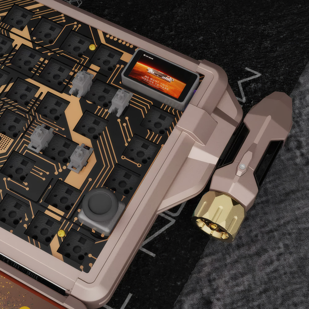 Mars 03 Mechanical Keyboard Reduced Noise Supports Wired And Wireless Hot Swap