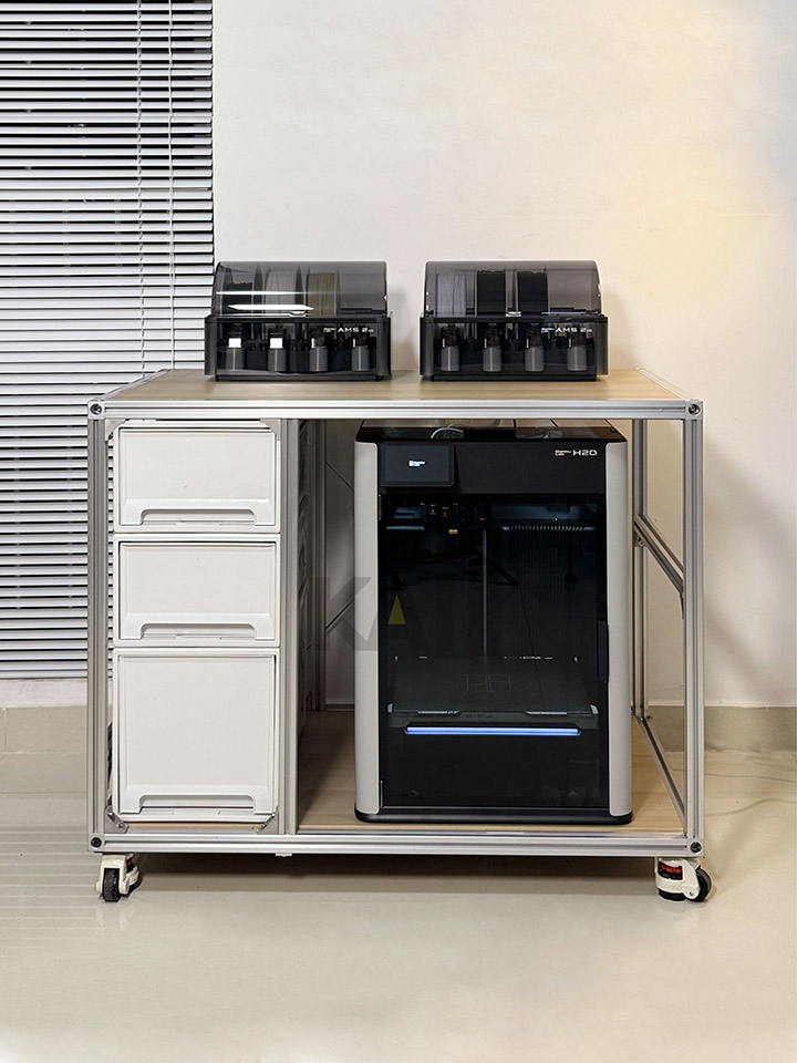 3D Printer Aluminum Profile Workbench, Compatible With All Bambu Lab Printers Customization Available