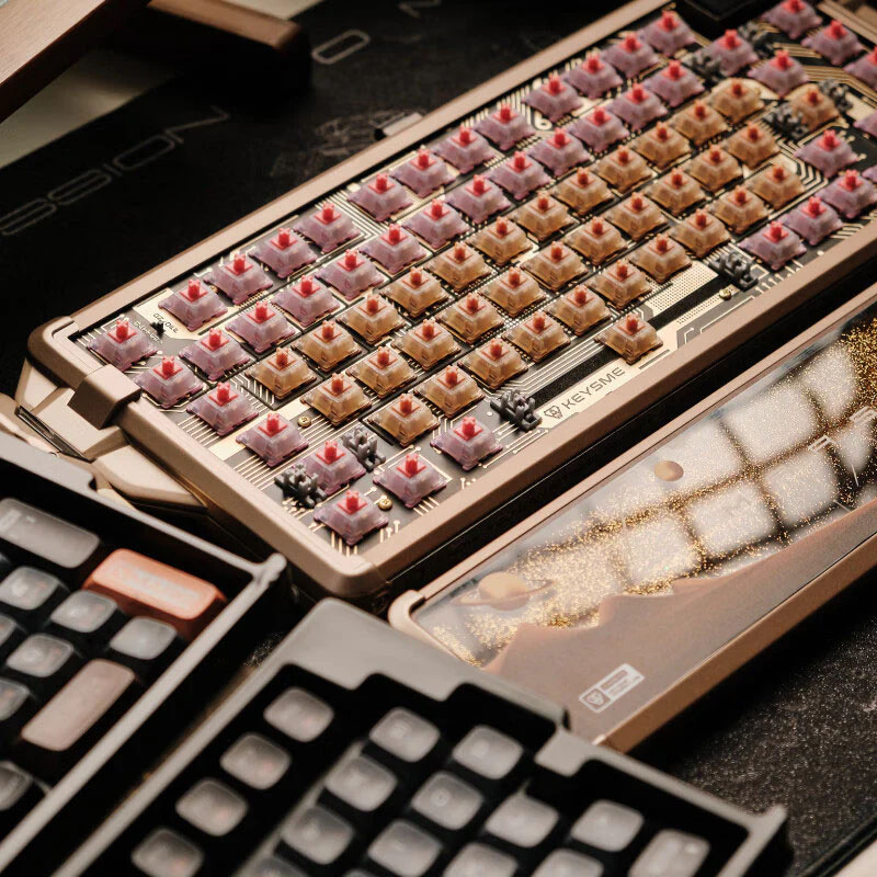 Mars 03 Mechanical Keyboard Reduced Noise Supports Wired And Wireless Hot Swap