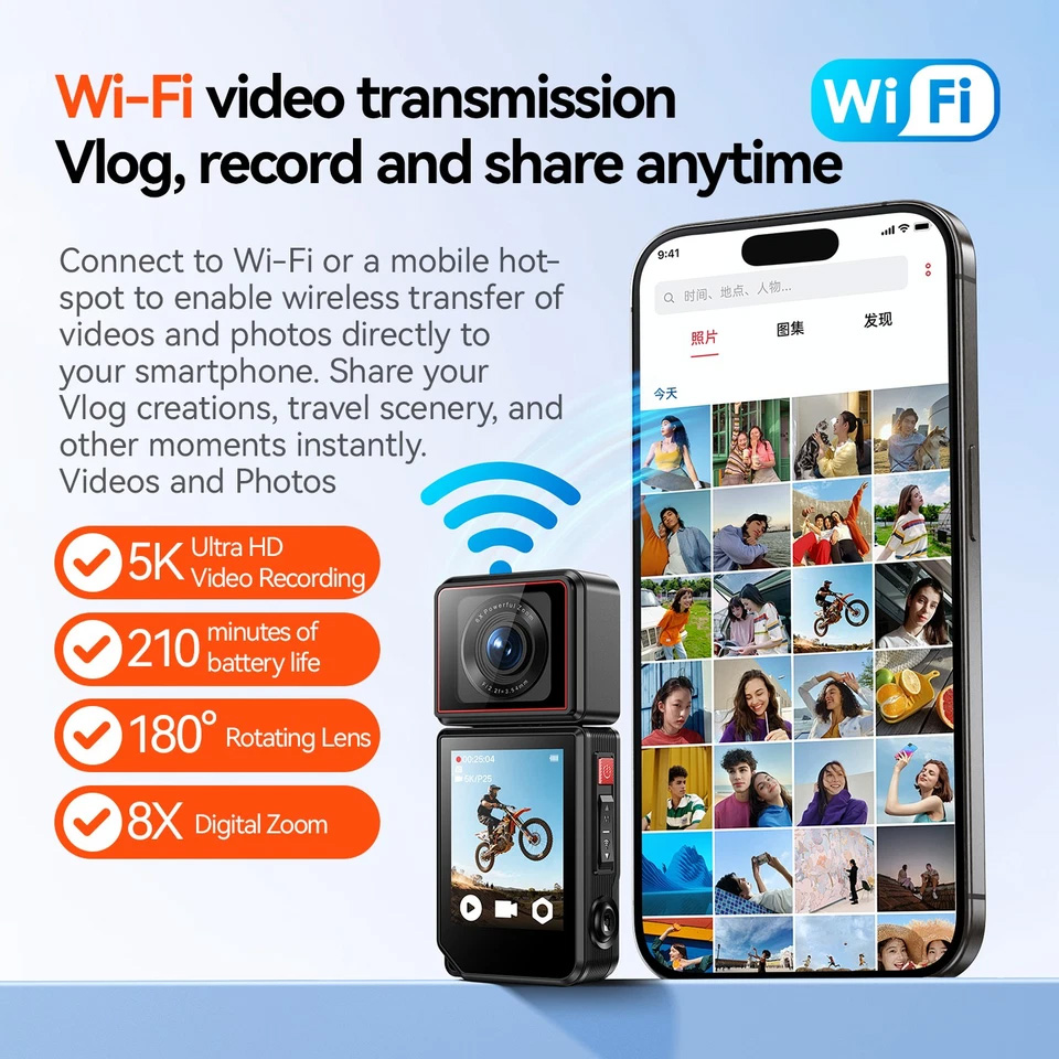 96-6-02-02_154908_601 Panoramic action camera 2-inch touchscreen 5K video recording Wi-Fi transmiss