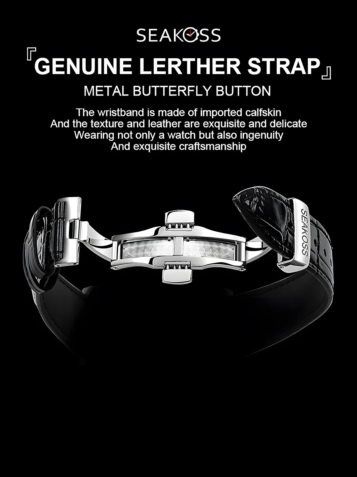 Skeleton Double Tourbillon Mechanical Watch