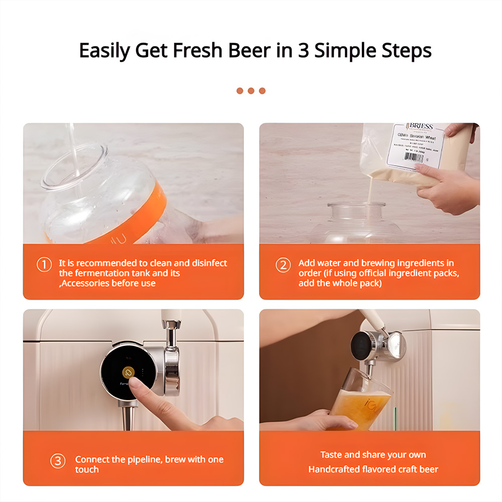 iGulu F1 Smart All-in-One Home Beer Brewing Machine