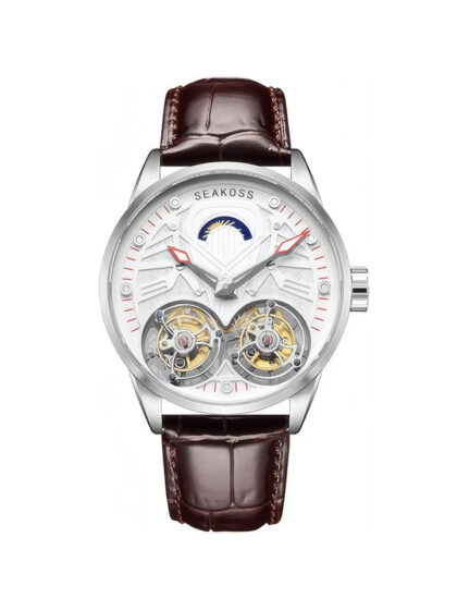 Skeleton Double Tourbillon Mechanical Watch